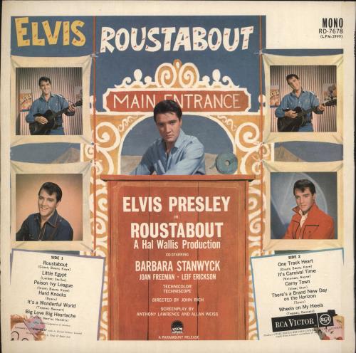 Elvis Presley Roustabout - 1st UK vinyl LP album (LP record